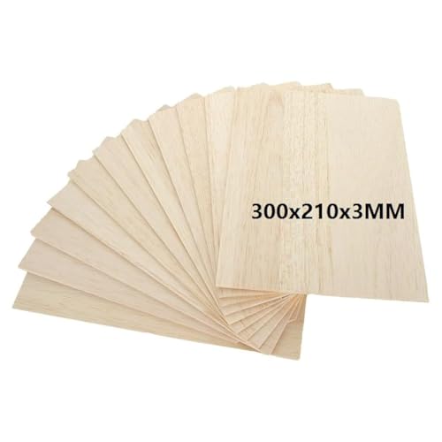 MIVIDE 12 Stück A4 Balsaholz, 300 x 210 x 3 mm Balsaholzplatten, Balsaholzbrett für Kunst und Handwerk, Schulprojekte, Holz-Ornamente MIVIDE 12 Stück A4 Balsaholz, 300 x 210 x 3 mm Balsaholzplatten, Balsaholzbrett für Kunst und Handwerk, Schulprojekte, Holz-Ornamente von MIVIDE