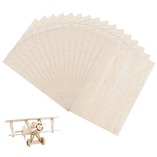 MIVIDE 16stk. Balsaholz Platten 300 x 200 x 3mm, Sperrholzplatte 3mm, Balsaholz Holzplatte Ideal für Basteln, Malen, Schablonen, Innendekoration MIVIDE 16stk. Balsaholz Platten 300 x 200 x 3mm, Sperrholzplatte 3mm, Balsaholz Holzplatte Ideal für Basteln, Malen, Schablonen, Innendekoration von MIVIDE