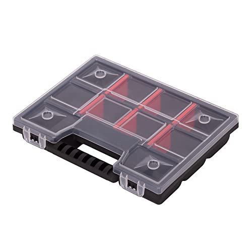 Mivos Sortimentskasten 8” für Zubehör und Kleinteile - Schraubenbox mit 11 Fächer zur Aufbewahrung - Kleine Sortimentsbox 195 x 155 x 35 mm - Sortierkasten - Sortierbox Made in EU von MIVOS