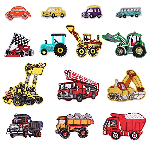 Modellierwerkzeug für Bus/Rennwagen/Fire Truck/AUTO Patch Bügelbild zum Aufbügeln oder Aufnähen Aufnäher für Kinder DIY Handwerk Jeans Kleidung Jacke Rucksack Schal von MIWIND