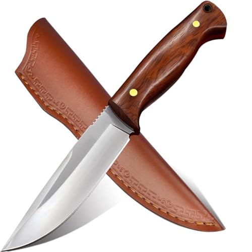 MIWOOHO Survival Outdoor Messer Jagdmesser Scharf Bushcraft D2 Stahl überlebensmesser Feststehend Klinge Helle Gürtelmesser mit Lederscheide Für Camping Jagd Geschenk MIWOOHO Survival Outdoor Messer Jagdmesser Scharf Bushcraft D2 Stahl überlebensmesser Feststehend Klinge Helle Gürtelmesser mit Lederscheide Für Camping Jagd Geschenk von MIWOOHO