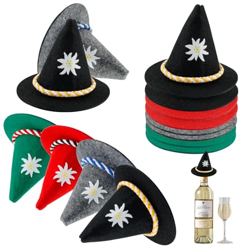 MIYUANGKJ 12 Stück Oktoberfest Hut Deko Mini Seppelhut Klein Filzhut Trachtenhut Tischdeko Bayrische Dekoration Party Streudeko Filzhut Hut Deko für Karneval Oktoberfest Kostümparty Halloween MIYUANGKJ 12 Stück Oktoberfest Hut Deko Mini Seppelhut Klein Filzhut Trachtenhut Tischdeko Bayrische Dekoration Party Streudeko Filzhut Hut Deko für Karneval Oktoberfest Kostümparty Halloween von MIYUANGKJ