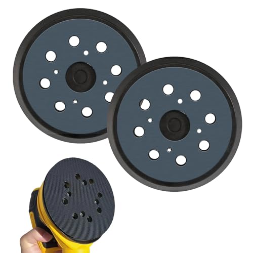 MIYUANGKJ 2 Stück Klett-Schleifteller Ø 125 mm Stützteller für 125 mm Schleifscheiben Zubehör für Exzenterschleifer, für Hochgeschwindigkeits-Polierarbeiten MIYUANGKJ 2 Stück Klett-Schleifteller Ø 125 mm Stützteller für 125 mm Schleifscheiben Zubehör für Exzenterschleifer, für Hochgeschwindigkeits-Polierarbeiten von MIYUANGKJ