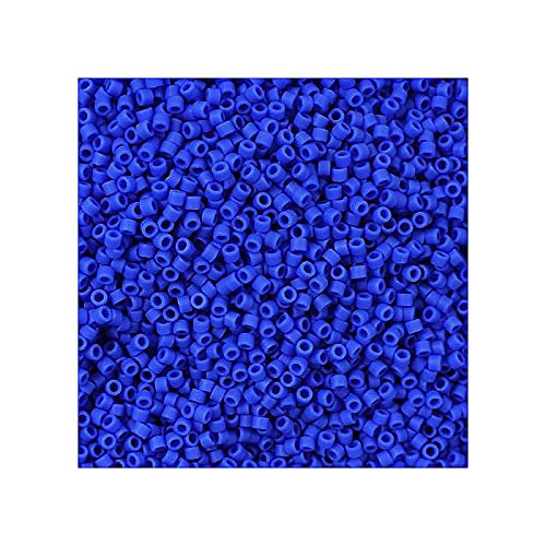 5 g Miyuki Delica 11/0 opaque matte cyan blau 1,6 mm (Opaque Matte Cyan Blue) von MIYUKI