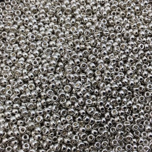 Galvanized Silver Miyuki Japanese round rocailles glass seed beads 11/0 Approximately 24 gram 5 inch tube by Miyuki 11 Round von MIYUKI