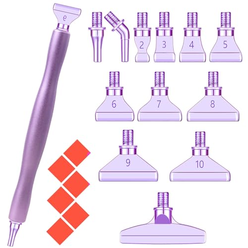 MJARTORIA 5D Diamond Art Painting Zubehör Diamond Metall Stift Set 14/20PCS, Drill Pen mit Gewinde Metall Ersatz Stiftköpfen Kleber für Mosaikherstellung Nagelkunst MJARTORIA 5D Diamond Art Painting Zubehör Diamond Metall Stift Set 14/20PCS, Drill Pen mit Gewinde Metall Ersatz Stiftköpfen Kleber für Mosaikherstellung Nagelkunst von MJARTORIA