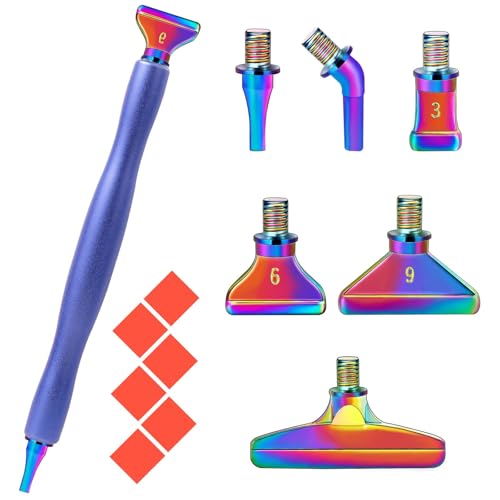 MJARTORIA 5D Diamond Art Painting Zubehör Diamond Metall Stift Set 14/20PCS, Drill Pen mit Gewinde Metall Ersatz Stiftköpfen Kleber für Mosaikherstellung Nagelkunst MJARTORIA 5D Diamond Art Painting Zubehör Diamond Metall Stift Set 14/20PCS, Drill Pen mit Gewinde Metall Ersatz Stiftköpfen Kleber für Mosaikherstellung Nagelkunst von MJARTORIA