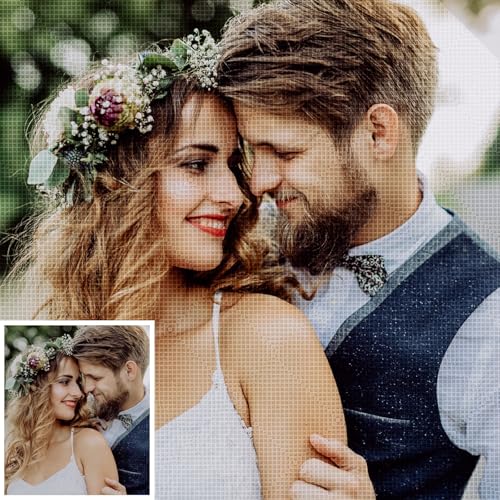 MJARTORIA Personalisiert Diamond Art Painting Eigenes Foto Name Text, Custom Benutzerdefinierte 5D Diamant Painting Bilder Erwachsene Kinder Home Decor 60x60cm MJARTORIA Personalisiert Diamond Art Painting Eigenes Foto Name Text, Custom Benutzerdefinierte 5D Diamant Painting Bilder Erwachsene Kinder Home Decor 60x60cm von MJARTORIA