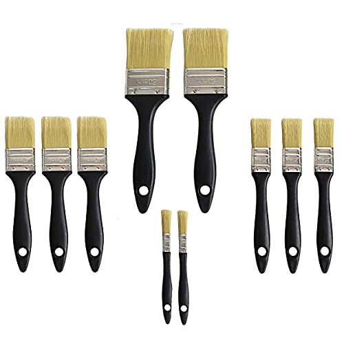 10 x Profi-Malerpinsel. Keine Haare. Wandmalerei-Pinsel, flache Pinsel, Set mit verschiedenen Größen. 10 Stück. von MJCC