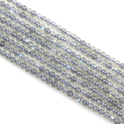 MJDCB 320 stück Natürlichen Kleinen Stein Perlen 2mm Labradorit Runde Glatte Lose Edelstein Perle für Schmuck Machen Armbänder Ohrringe Halsketten Zubehör von MJDCB