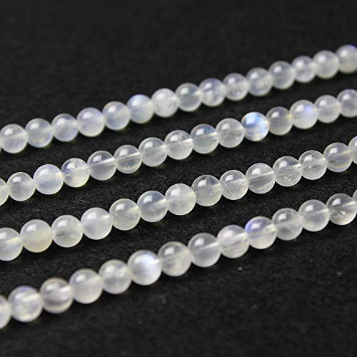 MJDCB 6 mm natürliche blaue Mondstein-Perlen, Chakra-Perlenstrang, runde Edelsteine, lose Perlen, Energieheilperlen für die Schmuckherstellung von MJDCB
