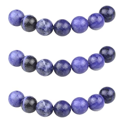 MJDCB Perlen zum Auffädeln 10mm 35 stück Blau Sodalith Halbedelsteine Perlen mit Loch Natürliche Lose Runde Steinperlen für Herstellung Schmuck Armbänder Halsketten MJDCB Perlen zum Auffädeln 10mm 35 stück Blau Sodalith Halbedelsteine Perlen mit Loch Natürliche Lose Runde Steinperlen für Herstellung Schmuck Armbänder Halsketten von MJDCB