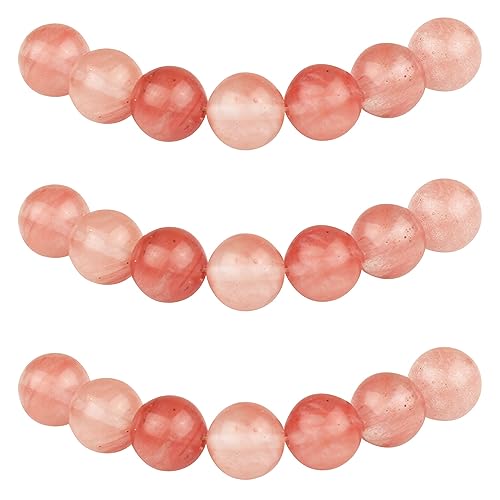 MJDCB Perlen zum Auffädeln 10mm 35 stück Synthetische Rosa Kristall Perlen mit Loch Lose Runde Steinperlen für Herstellung Schmuck Armbänder Halsketten MJDCB Perlen zum Auffädeln 10mm 35 stück Synthetische Rosa Kristall Perlen mit Loch Lose Runde Steinperlen für Herstellung Schmuck Armbänder Halsketten von MJDCB