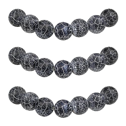 MJDCB Perlen zum Auffädeln 12mm 30 stück Schwarzer Drachenader Achat Halbedelsteine Perlen mit Loch Natürliche Lose Runde Steinperlen für Herstellung Schmuck Armbänder Halsketten MJDCB Perlen zum Auffädeln 12mm 30 stück Schwarzer Drachenader Achat Halbedelsteine Perlen mit Loch Natürliche Lose Runde Steinperlen für Herstellung Schmuck Armbänder Halsketten von MJDCB
