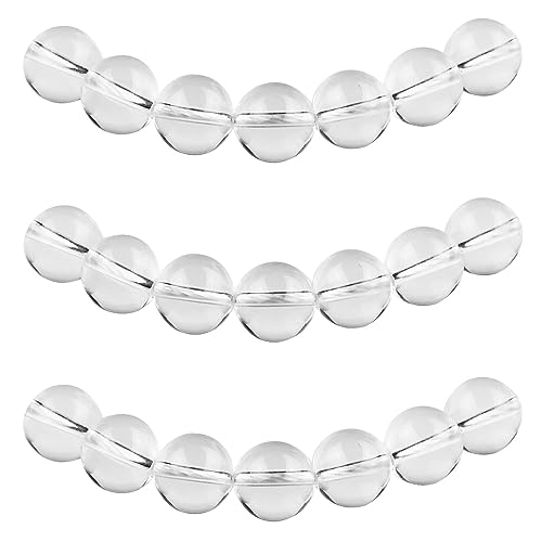 MJDCB Perlen zum Auffädeln 12mm 30 stück Weiße Quarzperlen Halbedelsteine Perlen mit Loch Natürliche Lose Runde Steinperlen für Herstellung Schmuck Armbänder Halsketten MJDCB Perlen zum Auffädeln 12mm 30 stück Weiße Quarzperlen Halbedelsteine Perlen mit Loch Natürliche Lose Runde Steinperlen für Herstellung Schmuck Armbänder Halsketten von MJDCB