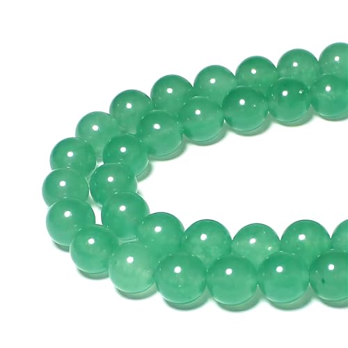 Perlen zum Auffädeln 8mm 43 stück Grüner Aventurin Jade Edelsteine Perlen mit Loch Natürliche Lose Runde Steinperlen für Herstellung Schmuck Armbänder Halsketten Perlen zum Auffädeln 8mm 43 stück Grüner Aventurin Jade Edelsteine Perlen mit Loch Natürliche Lose Runde Steinperlen für Herstellung Schmuck Armbänder Halsketten von MJDCB