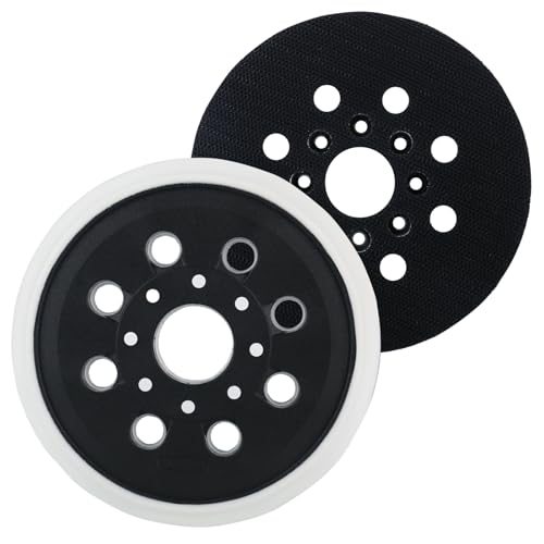 2 Stück 125mm Professional Schleiftelle, 8-Loch Klett Stützteller Schleifteller Teller für GEX 125-1A und PEX 220 AE, Skil 7402/7490, Exzenterschleifer Schleifplatte 2 Stück 125mm Professional Schleiftelle, 8-Loch Klett Stützteller Schleifteller Teller für GEX 125-1A und PEX 220 AE, Skil 7402/7490, Exzenterschleifer Schleifplatte von MJFENDAI