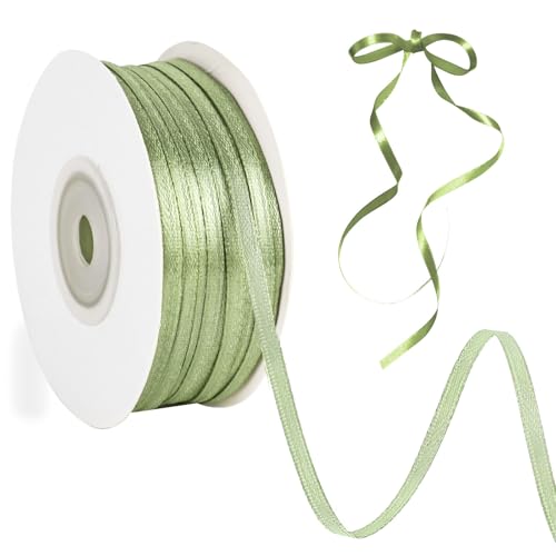 91 m Geschenkband Grün, 3 mm Schleifenband zum Einpacken von Geschenken, Hellgrün Stoffband Dekoband für Hochzeit Weihnachten Satinband Hochzeitsdekoration Geburtstag Geschenke und Taufe 91 m Geschenkband Grün, 3 mm Schleifenband zum Einpacken von Geschenken, Hellgrün Stoffband Dekoband für Hochzeit Weihnachten Satinband Hochzeitsdekoration Geburtstag Geschenke und Taufe von MJFENDAI