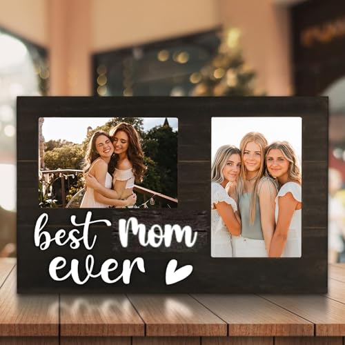 MJFENDAI Geschenke für Mama, Bilderrahmen für Mehrere Bilder, 32 x 20 cm Holz Bilderrahmen für 6 x 4 in Fotos, für Wände und Tische, für Mama Muttertagsgeschenk Geburtstagsgeschenk von MJFENDAI