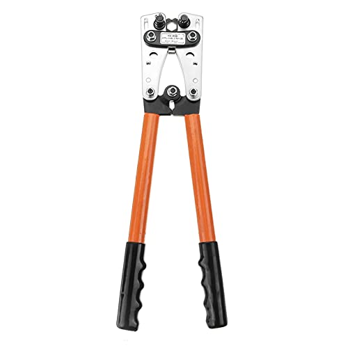 6-50 mm Crimperzange-Werkzeug Crimp Rohranschluss Batteriekabel-Nasen Sechskant Crimpwerkzeug Kabelklemme Zange Handwerkzeug T0077 Crimpwerkzeuge(Orange) von MJFVN