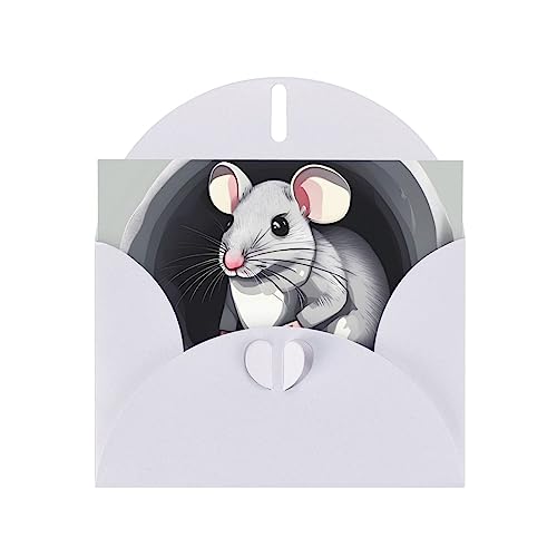 Grußkarte mit weißer MJHKXLJ Maus im Loch, Perlglanz, inklusive Umschlag, perfekt für Weihnachten, Geburtstage, Valentinstag, Hochzeiten und mehr Grußkarte mit weißer MJHKXLJ Maus im Loch, Perlglanz, inklusive Umschlag, perfekt für Weihnachten, Geburtstage, Valentinstag, Hochzeiten und mehr von MJHKXLJ