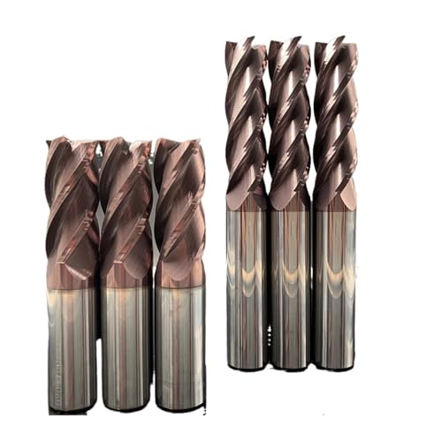 Gewindedrehwerkzeug HRC62 Hartmetall-schaftfräser Metall Stahl 4 Flöten Wolfram Fräswerkzeug for die Endbearbeitung von Edelstahl Router Schaftfräser(1.5X3X4X50) von MJINA