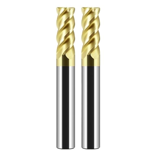 Gewindedrehwerkzeug HRC68 Eckenradius-Schaftfräser R Bullnose-Werkzeug Wolframkarbid-Stahl 4 Schneiden R0.5 R1 Oberflächenbearbeitung Metallfräser(4R0.5X10XD4X50) von MJINA
