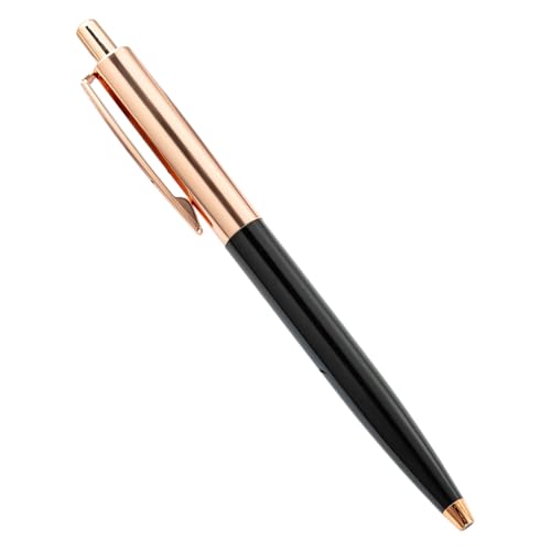 MJLOMJ Glatte schwarze Kugelschreiber - Druckkugelschreiber für Schule, Büro & Geschenke - Bulk-Schreibstifte mit schwarzer Tinte, langlebige Metallspitze - Multipack für Studenten & Profis (Schwarz) von MJLOMJ