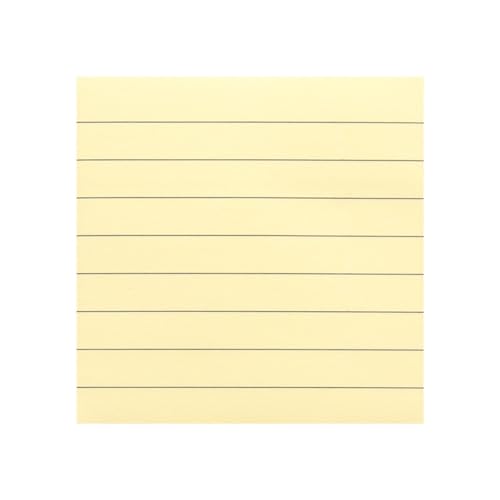 Post-It-Notizen, liniert, 80 Blatt pro Block (7,6 x 7,6 cm), verschiedene Farben, liniert, Haftnotizen für Büro, Schule und Zuhause, zufällige Farbauswahl, 3 Stück von MJLOMJ