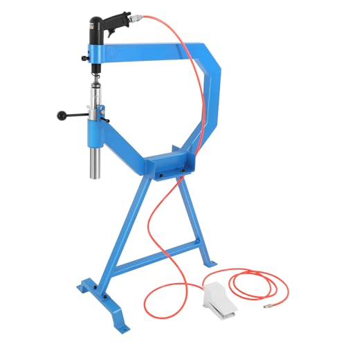 MJMLUCK Maschine zur Formung dünner Platten, pneumatischer Planierhammer mit Fußpedal und Stahlständer, Metallschrumpf- und -strecker, 4-Zoll-Kehlenpolierer, 50 bis 100 PSI, für MJMLUCK Maschine zur Formung dünner Platten, pneumatischer Planierhammer mit Fußpedal und Stahlständer, Metallschrumpf- und -strecker, 4-Zoll-Kehlenpolierer, 50 bis 100 PSI, für von MJMLUCK