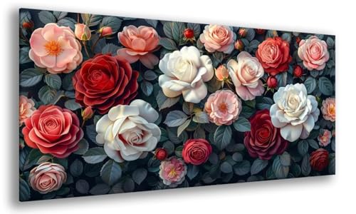Blume Diamond Painting Kinder, Bunt Diamant Painting Kit für Erwachsene Anfänger, Diamond Art Runde Steine Strass Stickerei Kreuzstich Kit, für Zur Entspannung und Home Wand Dekor 80x160cm, Model 603 Blume Diamond Painting Kinder, Bunt Diamant Painting Kit für Erwachsene Anfänger, Diamond Art Runde Steine Strass Stickerei Kreuzstich Kit, für Zur Entspannung und Home Wand Dekor 80x160cm, Model 603 von MJXZZOSS