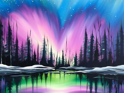 Diamond Painting Aurora Diamond Painting Erwachsene Groß XXL 80x60cm, Wald Diamant Painting Bilder Set für Anfänger, DIY Erwachsene Basteln Kunst Sets, Deko Wohnzimmer, Geschenke für Frauen, Model 73 Diamond Painting Aurora Diamond Painting Erwachsene Groß XXL 80x60cm, Wald Diamant Painting Bilder Set für Anfänger, DIY Erwachsene Basteln Kunst Sets, Deko Wohnzimmer, Geschenke für Frauen, Model 73 von MJXZZOSS