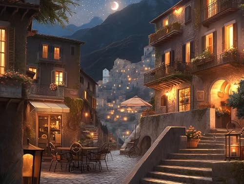 Diamond Painting Erwachsene Nacht Diamant Painting Kinder Stadt, Diamond Painting Zubehör Complete Set, Diamant Malerei Bilder Art für Erwachsene, Wanddeko Wohnzimmer, Geschenke 70x50cm, Model 90 Diamond Painting Erwachsene Nacht Diamant Painting Kinder Stadt, Diamond Painting Zubehör Complete Set, Diamant Malerei Bilder Art für Erwachsene, Wanddeko Wohnzimmer, Geschenke 70x50cm, Model 90 von MJXZZOSS