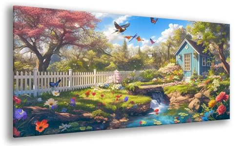 Diamond Painting Erwachsene Schmetterling, Vogel Diamant Painting Bilder Kits für Anfänger, Erwachsene Diamant Art Kits, DIY Stickerei Kreuzstich Basteln, Geeignet Als für Wanddeko 40x80cm, Model 641 von MJXZZOSS