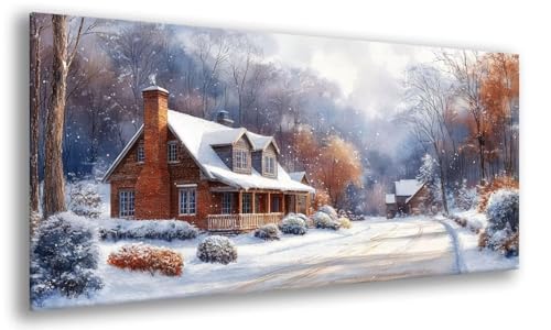 Häuser Diamond Painting Kinder, Winter Diamant Painting Kit für Erwachsene Anfänger, Diamond Art Runde Steine Strass Stickerei Kreuzstich Kit, für Zur Entspannung und Wand Dekor 90x180cm, Model 645 Häuser Diamond Painting Kinder, Winter Diamant Painting Kit für Erwachsene Anfänger, Diamond Art Runde Steine Strass Stickerei Kreuzstich Kit, für Zur Entspannung und Wand Dekor 90x180cm, Model 645 von MJXZZOSS