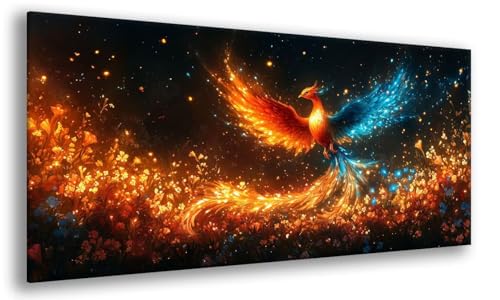Phönix Diamond Painting Erwachsene, Flamme Diamant Painting Bilder Erwachsene Kits, Full Drill Mosaikherstellung Art Kit, Runde Steine Strass Stickerei Kreuzstich für Home Décor 90x180cm, Model 637 Phönix Diamond Painting Erwachsene, Flamme Diamant Painting Bilder Erwachsene Kits, Full Drill Mosaikherstellung Art Kit, Runde Steine Strass Stickerei Kreuzstich für Home Décor 90x180cm, Model 637 von MJXZZOSS