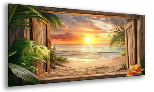 Strand Diamond Painting Kinder, Sonnenuntergang Diamant Painting Kit für Erwachsene Anfänger, DIY Diamond Art Runde Steine Strass Kreuzstich Kit, für Geschenke und Home Wand Dekor 80x160cm, Model 630 Strand Diamond Painting Kinder, Sonnenuntergang Diamant Painting Kit für Erwachsene Anfänger, DIY Diamond Art Runde Steine Strass Kreuzstich Kit, für Geschenke und Home Wand Dekor 80x160cm, Model 630 von MJXZZOSS