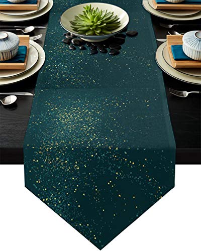 MKAK Stern Print Tischläufer, Hochzeit Hauptdekorationen Picknick Abendessen Esstisch Cover Modern Table Runner Tischläufer(7,41x183cm) von MKAK