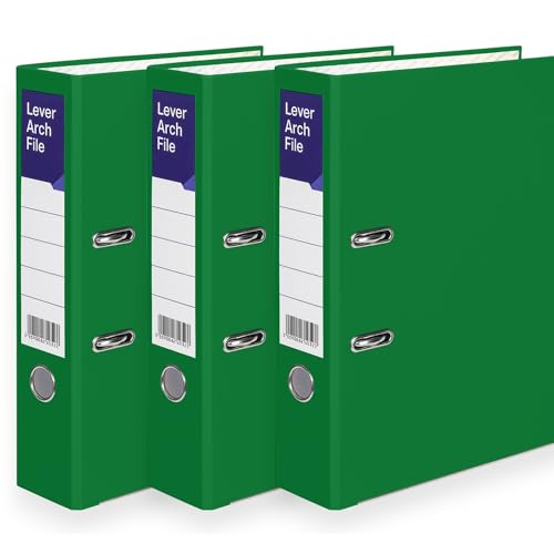 Aktenordner, A4, Metall, Daumenring, Archiv-Dokumentenmappe, große Ringbücher für Büro, Schule und Zuhause, 5 Stück, Schwarz, 3 Stück Aktenordner, A4, Metall, Daumenring, Archiv-Dokumentenmappe, große Ringbücher für Büro, Schule und Zuhause, 5 Stück, Schwarz, 3 Stück von MKGT