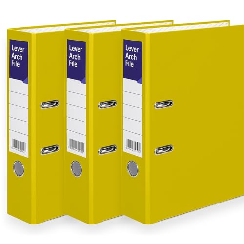 Aktenordner, A4, Metall, Daumenring, Archiv-Dokumentenmappe, große Ringbücher für Büro, Schule und Zuhause, 5 Stück, Schwarz, 3 Stück Aktenordner, A4, Metall, Daumenring, Archiv-Dokumentenmappe, große Ringbücher für Büro, Schule und Zuhause, 5 Stück, Schwarz, 3 Stück von MKGT
