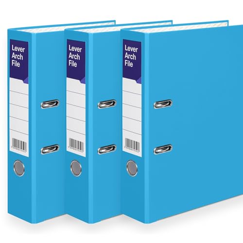 Aktenordner, A4, Metall, Daumenring, Archiv-Dokumentenmappe, große Ringbücher für Büro, Schule und Zuhause, 5 Stück, Schwarz, 3 Stück Aktenordner, A4, Metall, Daumenring, Archiv-Dokumentenmappe, große Ringbücher für Büro, Schule und Zuhause, 5 Stück, Schwarz, 3 Stück von MKGT