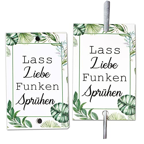 Etiketten für Wunderkerzen I Lass Liebe Funken sprühen I Gastgeschenk I für den besonderen Tag I Hochzeit I Gastgeschenk Hochzeit Geburtstag Taufe Kommunion Hochzeitsdeko Jugendweihe Feier (50) von MKISHINE