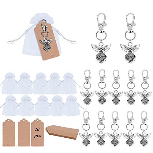 MKISHINE Geschenk für Gäste Hochzeit,Taufe,Kommunion,20 Schutzengel Schlüsselanhänger + 20 Organza Beutel,Gastgeschenke Hochzeit Taufe Weihnachten Geburtstag Geburt, Konfirmation MKISHINE Geschenk für Gäste Hochzeit,Taufe,Kommunion,20 Schutzengel Schlüsselanhänger + 20 Organza Beutel,Gastgeschenke Hochzeit Taufe Weihnachten Geburtstag Geburt, Konfirmation von MKISHINE
