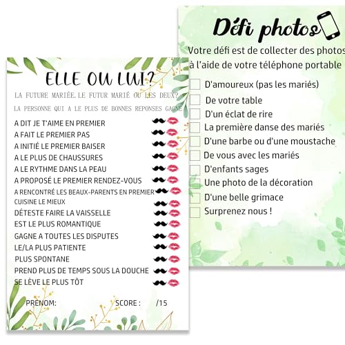Hochzeitsspiele, Französisch, 50 Quiz des Bräutigams, Hochzeitsspiel für Gäste und Bräutigam + Foto-Herausforderung für Hochzeit, Aktivität, Hochzeit, Tischunterhaltung für eine Hochzeit, Hochzeitsspiele, Französisch, 50 Quiz des Bräutigams, Hochzeitsspiel für Gäste und Bräutigam + Foto-Herausforderung für Hochzeit, Aktivität, Hochzeit, Tischunterhaltung für eine Hochzeit, von MKISHINE