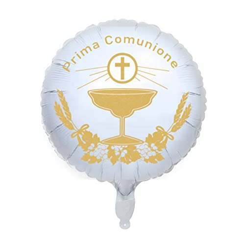 MKISHINE 2 Stück Luftballon Kommunion, Erstkommunion, Dekoration, Dekoration für Kommunion Konfirmation Taufe 45 cm MKISHINE 2 Stück Luftballon Kommunion, Erstkommunion, Dekoration, Dekoration für Kommunion Konfirmation Taufe 45 cm von MKISHINE