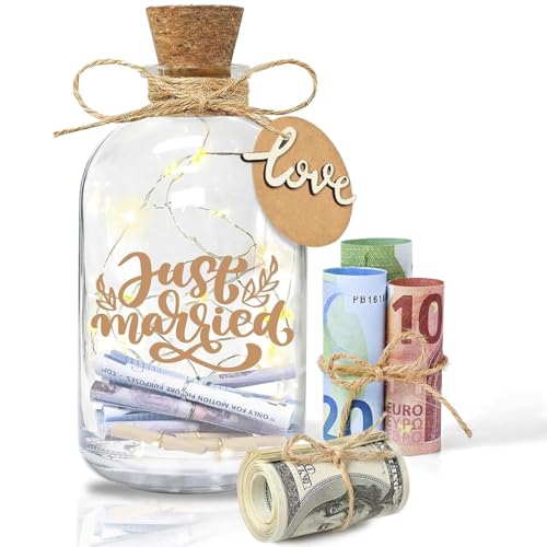 MKKZLPN Flaschenlicht Hochzeit,Geldgeschenke Hochzeit Verpackungen,Hochzeitskasse Spardose Personalisiert,Hochzeitsgeschenke Dekoflasche mit Korkstopfen Li-chterketten für Hochzeit MKKZLPN Flaschenlicht Hochzeit,Geldgeschenke Hochzeit Verpackungen,Hochzeitskasse Spardose Personalisiert,Hochzeitsgeschenke Dekoflasche mit Korkstopfen Li-chterketten für Hochzeit von MKKZLPN