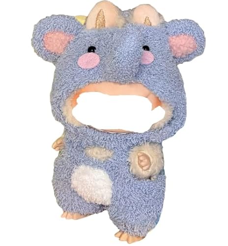 Plüschpuppen KleidungRabu Kleidung für Puppe,17 cm große Puppenkleidung für labu Kleidung,Rabu-Zubehör für Puppe,Passende Kleidung für die Rabu-Plüsch Toy(ohne Puppe) von MKKZLPN