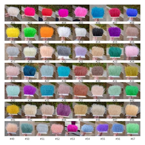 MKLHAVB Großer 13-Knochen-Fuffly-Feder-Fächer, 100 cm, 130 cm, rosafarbener Handfeder-Fächer for Hochzeit, Party, Bühnenauftritt, Requisiten(Customized Colors,Right Hand 130CM) von MKLHAVB