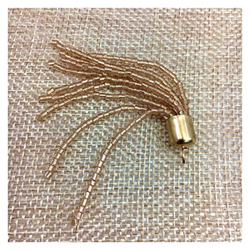 Quasten 5 stück 6 cm Gold samen perlen Quasten Franse Faller mit Metall hängende handgefertigte Dekoration Taschen Schuhe DIY zubehör Quasten 5 stück 6 cm Gold samen perlen Quasten Franse Faller mit Metall hängende handgefertigte Dekoration Taschen Schuhe DIY zubehör von MKLHAVB