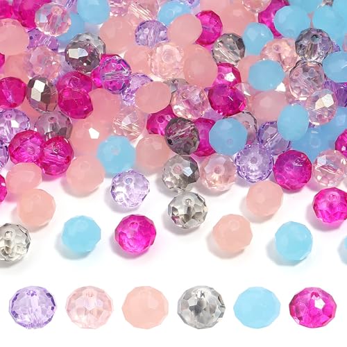 600 Stück runde Kristallglasperlen für Schmuck- und Armbandherstellung, Briolette-Glasperlen mit Loch zum Basteln, lose Edelsteine für Ornamente, Windspiele, Sonnenfänger, 4 mm 600 Stück runde Kristallglasperlen für Schmuck- und Armbandherstellung, Briolette-Glasperlen mit Loch zum Basteln, lose Edelsteine für Ornamente, Windspiele, Sonnenfänger, 4 mm von MKLKSDH